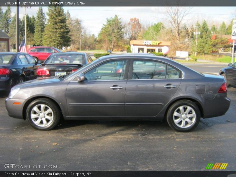 Midnight Gray / Gray 2006 Kia Optima EX V6