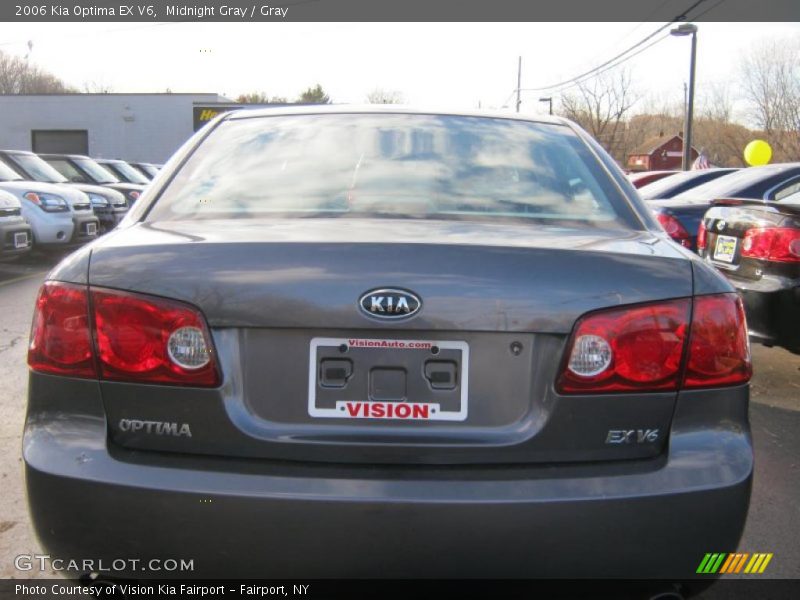 Midnight Gray / Gray 2006 Kia Optima EX V6