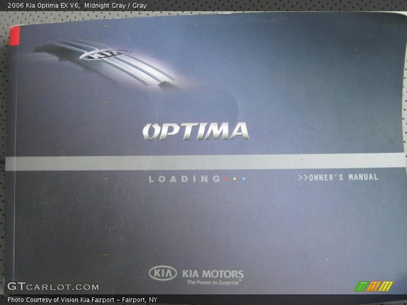 Midnight Gray / Gray 2006 Kia Optima EX V6