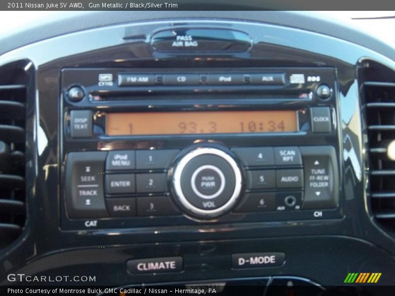 Controls of 2011 Juke SV AWD