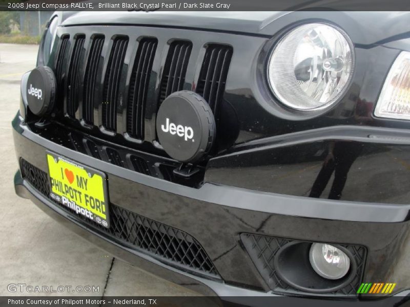 Brilliant Black Crystal Pearl / Dark Slate Gray 2008 Jeep Compass RALLYE