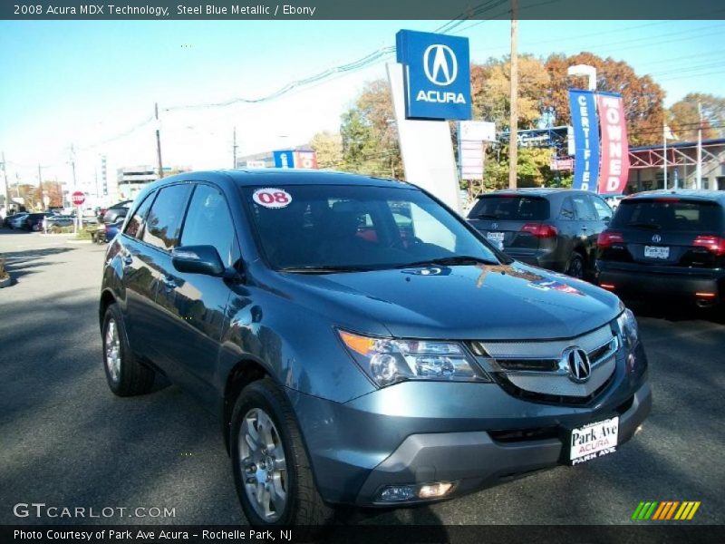 Steel Blue Metallic / Ebony 2008 Acura MDX Technology