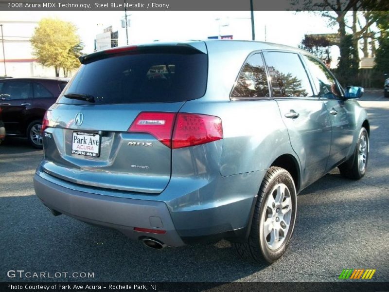 Steel Blue Metallic / Ebony 2008 Acura MDX Technology