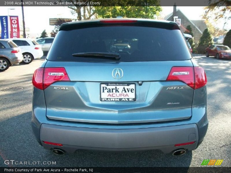 Steel Blue Metallic / Ebony 2008 Acura MDX Technology