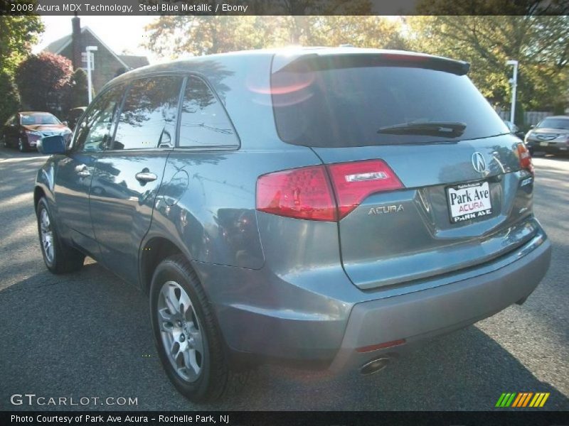 Steel Blue Metallic / Ebony 2008 Acura MDX Technology