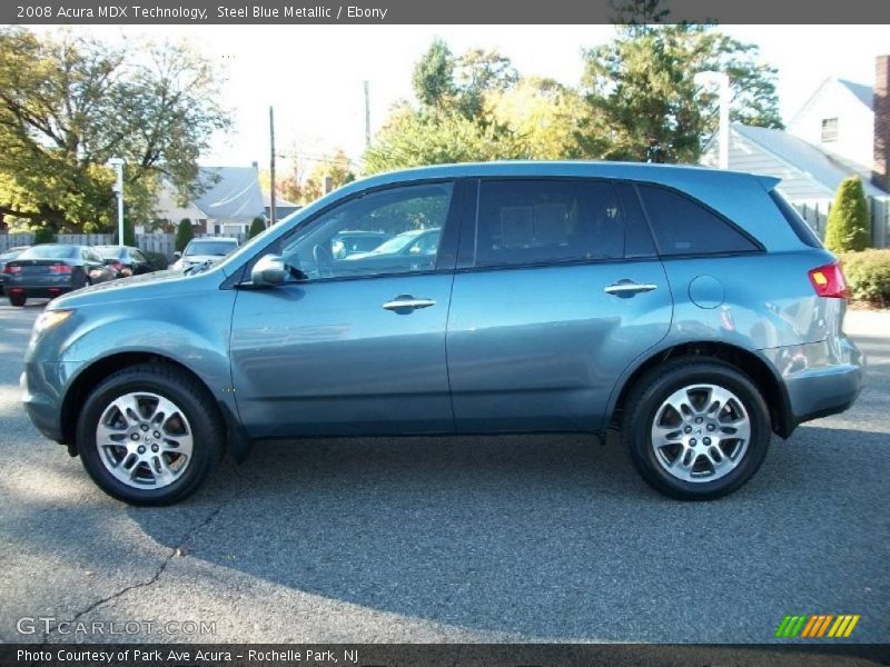 Steel Blue Metallic / Ebony 2008 Acura MDX Technology