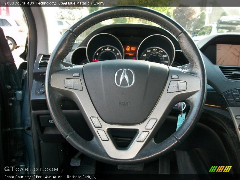 Steel Blue Metallic / Ebony 2008 Acura MDX Technology