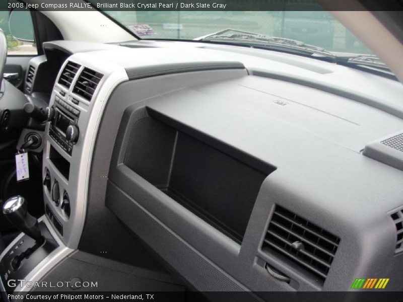 Brilliant Black Crystal Pearl / Dark Slate Gray 2008 Jeep Compass RALLYE