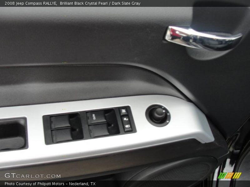 Brilliant Black Crystal Pearl / Dark Slate Gray 2008 Jeep Compass RALLYE