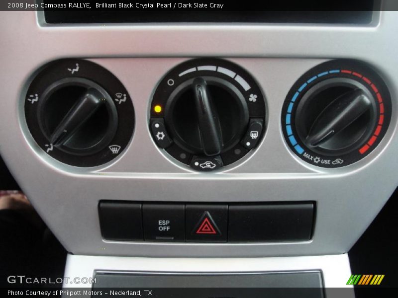 Brilliant Black Crystal Pearl / Dark Slate Gray 2008 Jeep Compass RALLYE