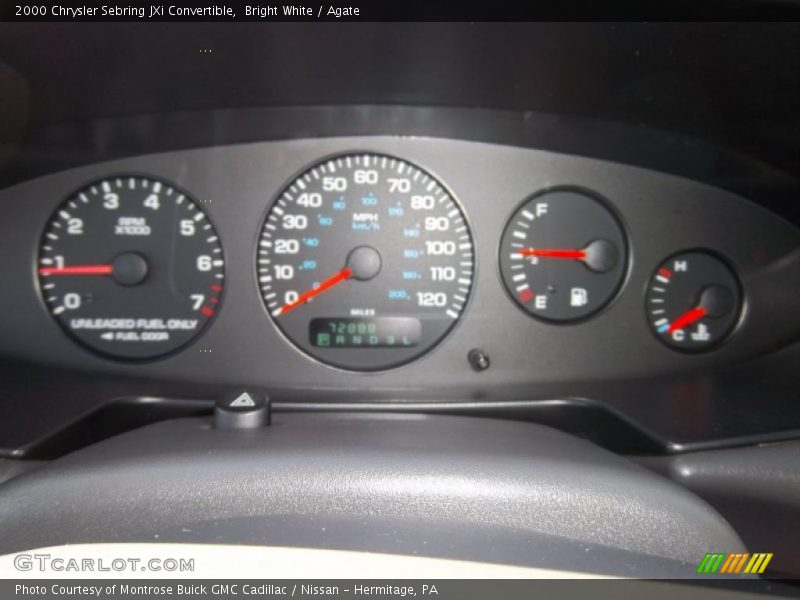 Bright White / Agate 2000 Chrysler Sebring JXi Convertible