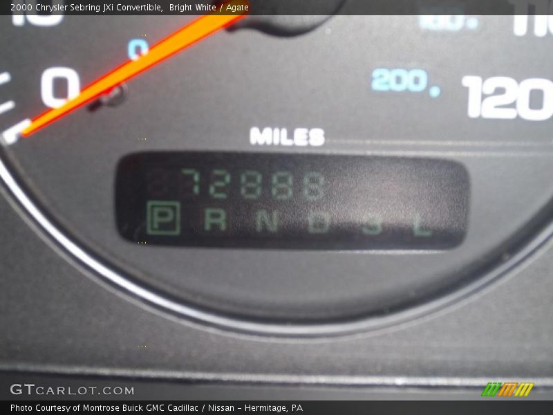 Bright White / Agate 2000 Chrysler Sebring JXi Convertible