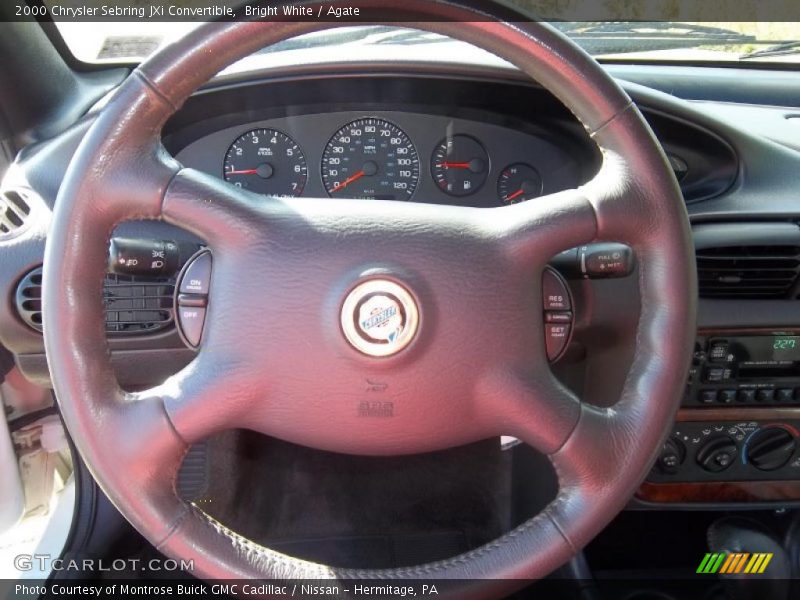 Bright White / Agate 2000 Chrysler Sebring JXi Convertible