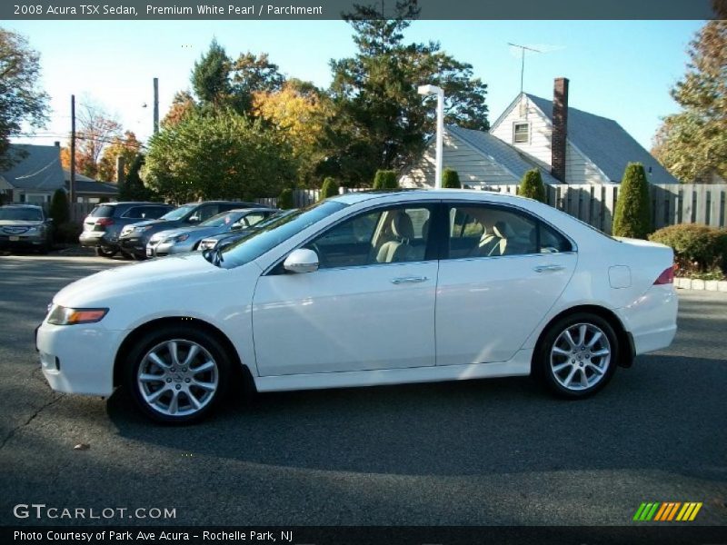 Premium White Pearl / Parchment 2008 Acura TSX Sedan