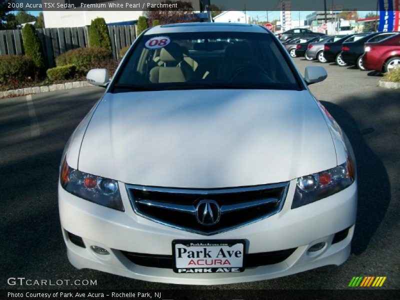 Premium White Pearl / Parchment 2008 Acura TSX Sedan