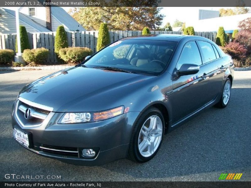 Polished Metal Metallic / Ebony 2008 Acura TL 3.2