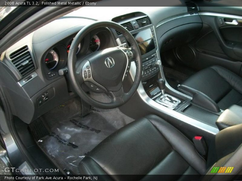 Polished Metal Metallic / Ebony 2008 Acura TL 3.2