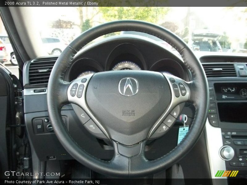 Polished Metal Metallic / Ebony 2008 Acura TL 3.2