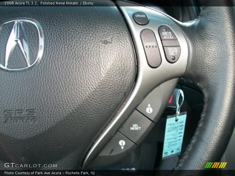 Polished Metal Metallic / Ebony 2008 Acura TL 3.2