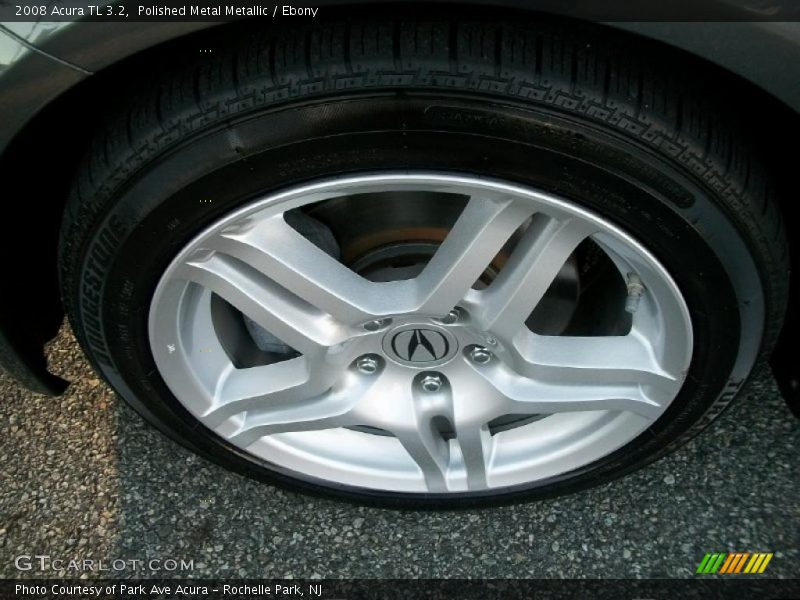 Polished Metal Metallic / Ebony 2008 Acura TL 3.2
