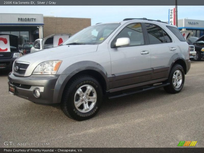 Silver / Gray 2006 Kia Sorento EX