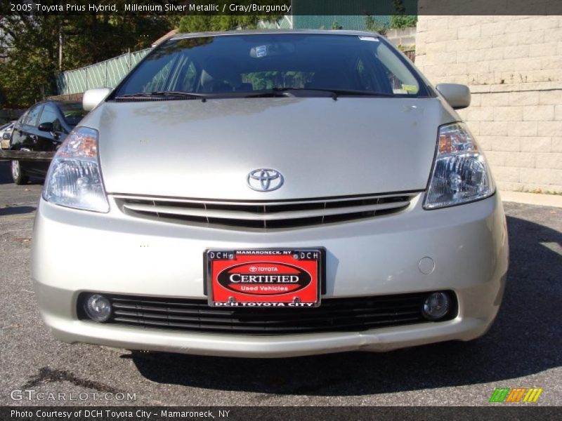 Millenium Silver Metallic / Gray/Burgundy 2005 Toyota Prius Hybrid