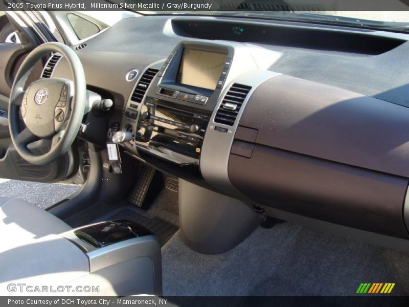 Millenium Silver Metallic / Gray/Burgundy 2005 Toyota Prius Hybrid