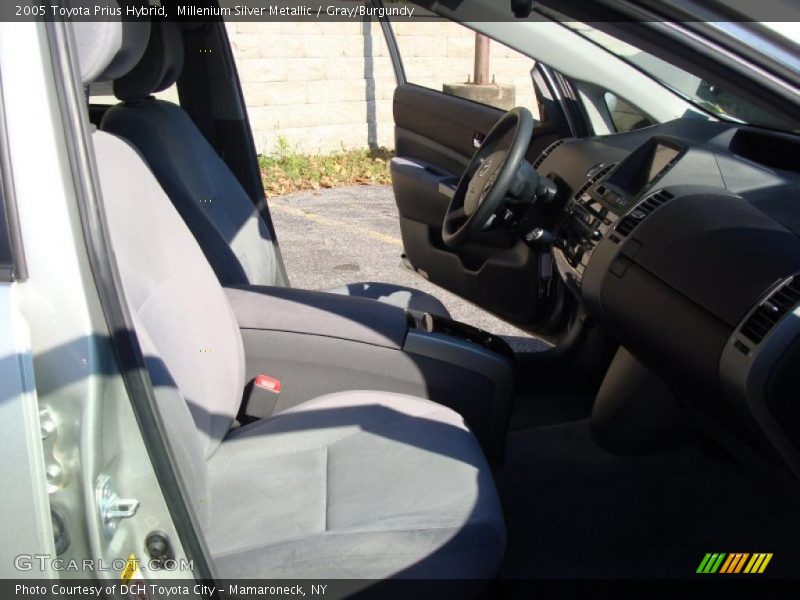 Millenium Silver Metallic / Gray/Burgundy 2005 Toyota Prius Hybrid