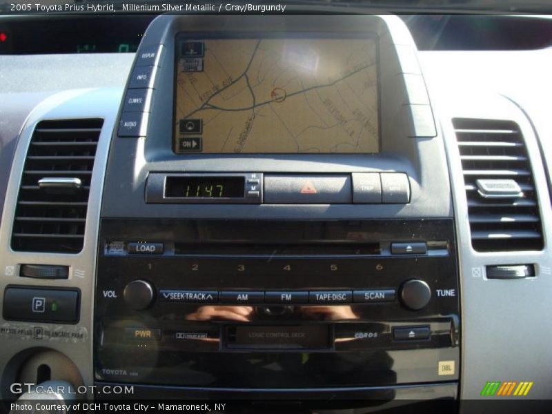 Millenium Silver Metallic / Gray/Burgundy 2005 Toyota Prius Hybrid