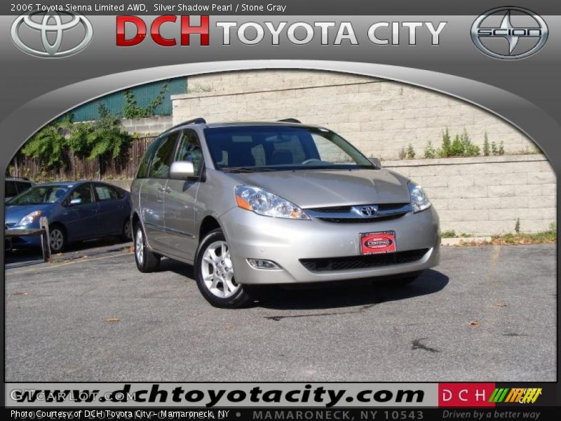 Silver Shadow Pearl / Stone Gray 2006 Toyota Sienna Limited AWD