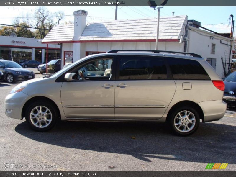 Silver Shadow Pearl / Stone Gray 2006 Toyota Sienna Limited AWD