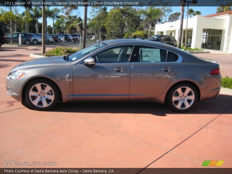 Vapour Grey Metallic / Dove Grey/Warm Charcoal 2011 Jaguar XF Sport Sedan