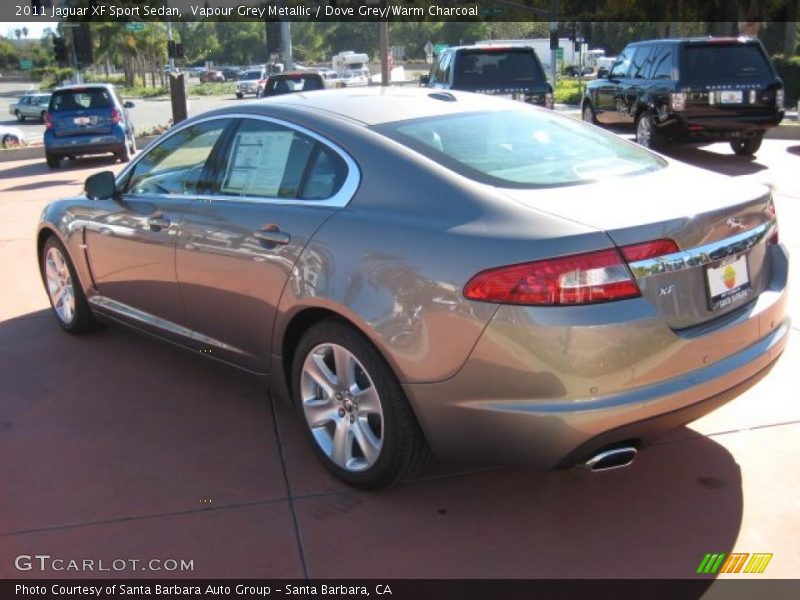 Vapour Grey Metallic / Dove Grey/Warm Charcoal 2011 Jaguar XF Sport Sedan
