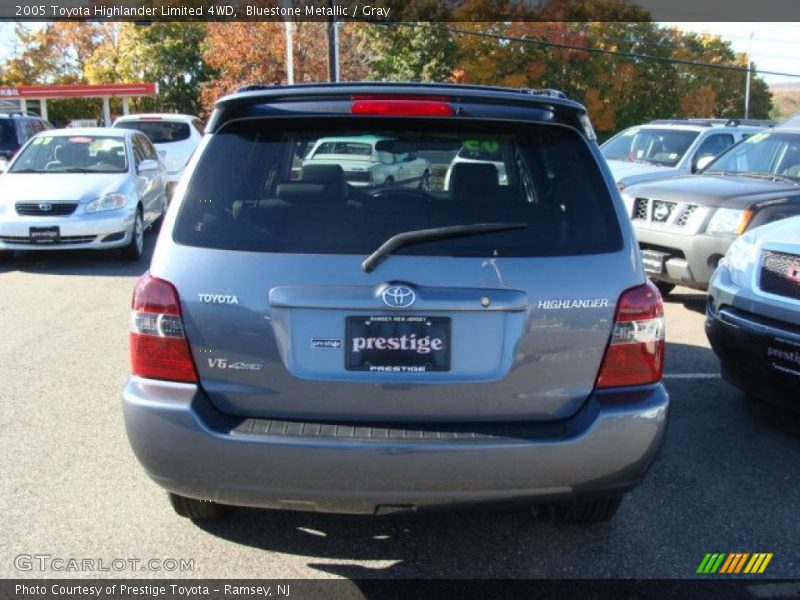 Bluestone Metallic / Gray 2005 Toyota Highlander Limited 4WD