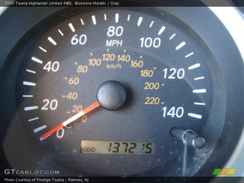 Bluestone Metallic / Gray 2005 Toyota Highlander Limited 4WD