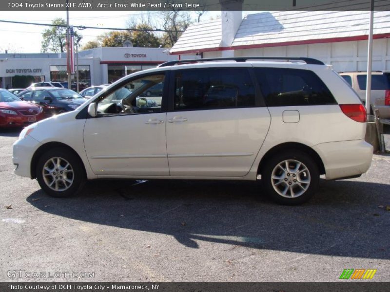 Arctic Frost White Pearl / Fawn Beige 2004 Toyota Sienna XLE AWD