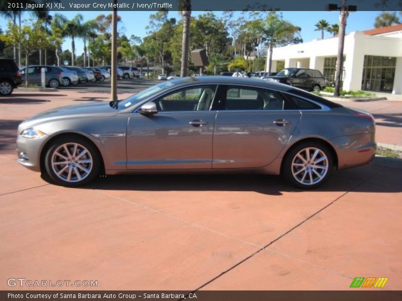 Vapour Grey Metallic / Ivory/Truffle 2011 Jaguar XJ XJL