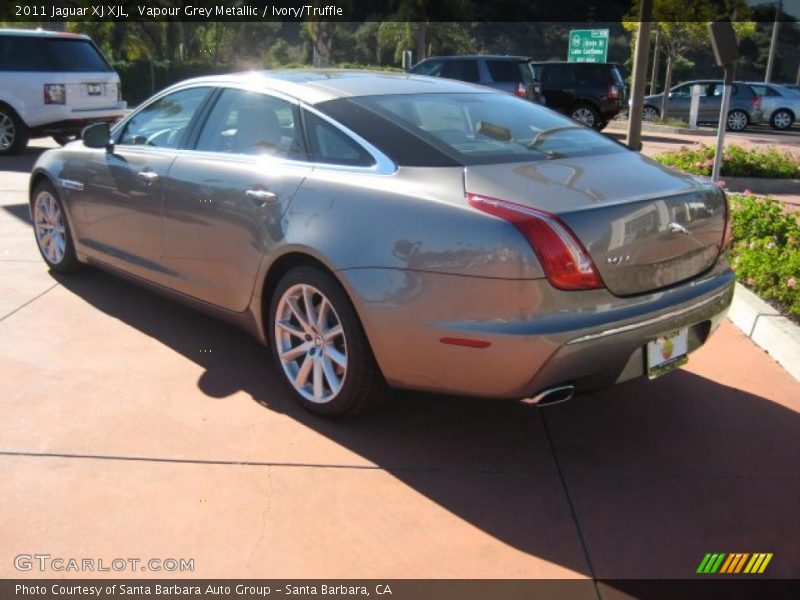 Vapour Grey Metallic / Ivory/Truffle 2011 Jaguar XJ XJL