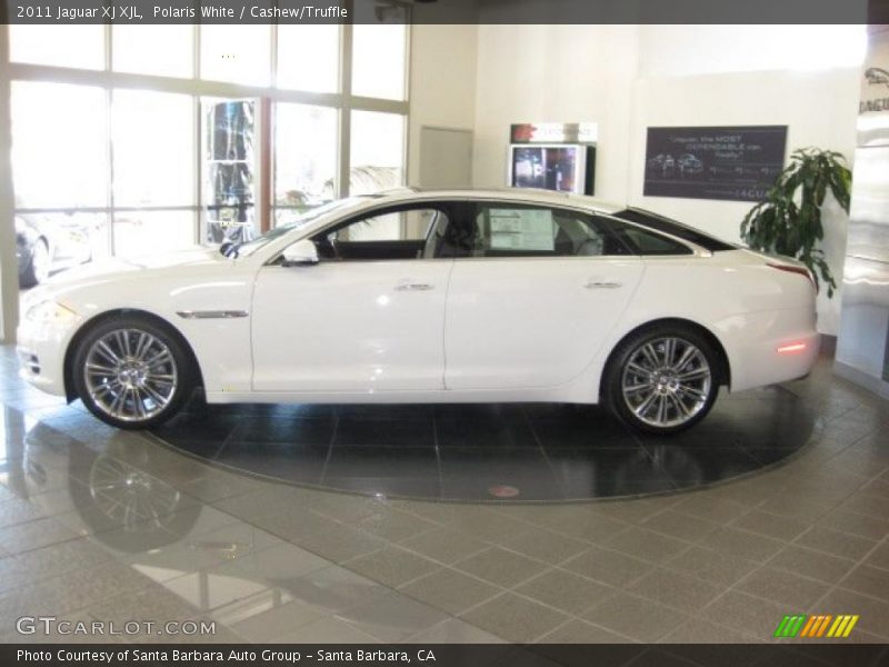 Polaris White / Cashew/Truffle 2011 Jaguar XJ XJL