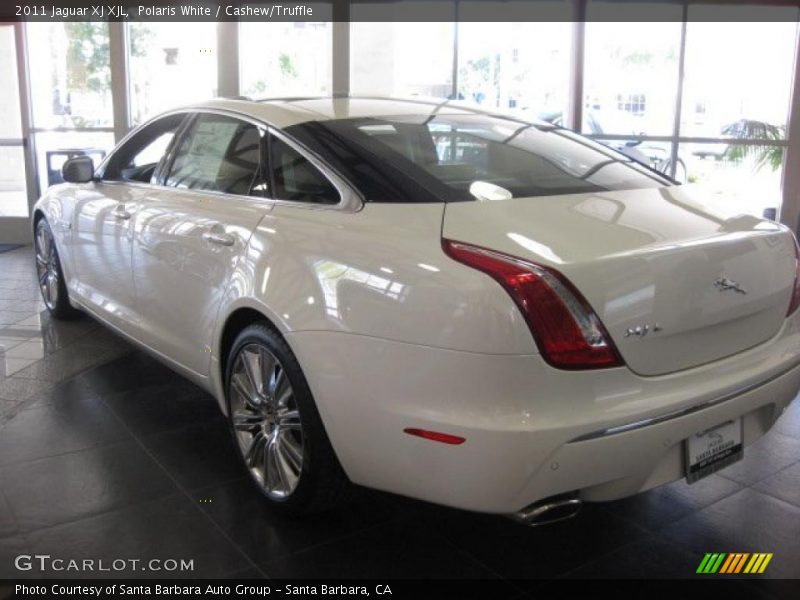 Polaris White / Cashew/Truffle 2011 Jaguar XJ XJL