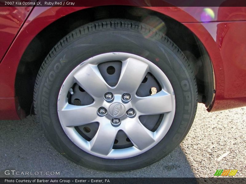 Ruby Red / Gray 2007 Kia Optima LX