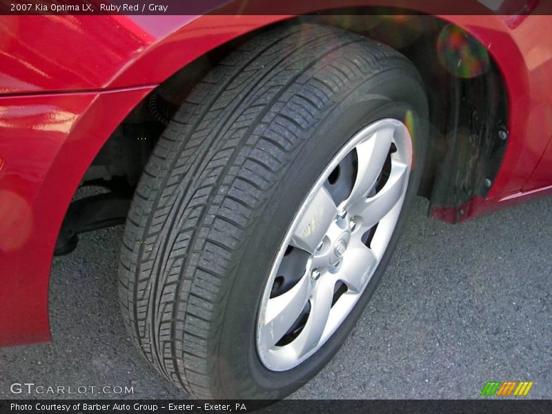 Ruby Red / Gray 2007 Kia Optima LX