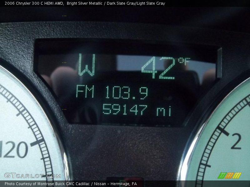 Bright Silver Metallic / Dark Slate Gray/Light Slate Gray 2006 Chrysler 300 C HEMI AWD