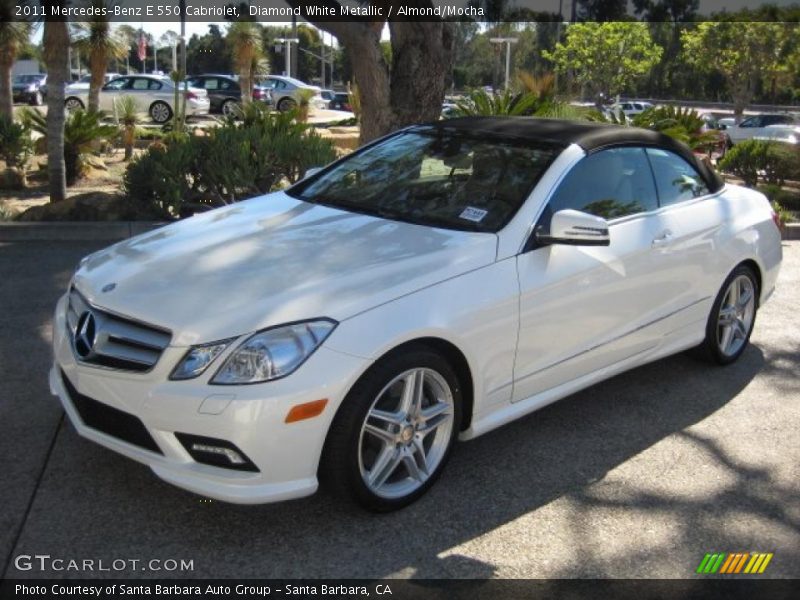 Diamond White Metallic / Almond/Mocha 2011 Mercedes-Benz E 550 Cabriolet