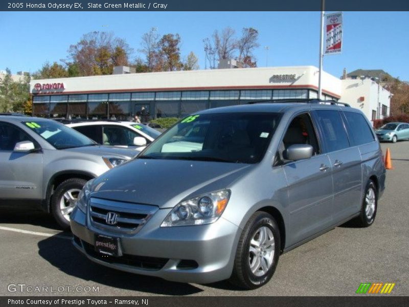 Slate Green Metallic / Gray 2005 Honda Odyssey EX