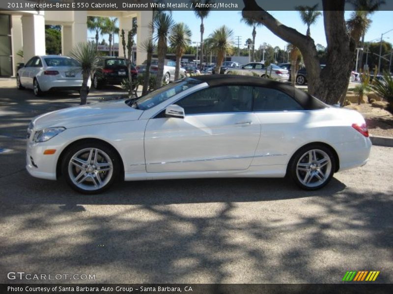 Diamond White Metallic / Almond/Mocha 2011 Mercedes-Benz E 550 Cabriolet