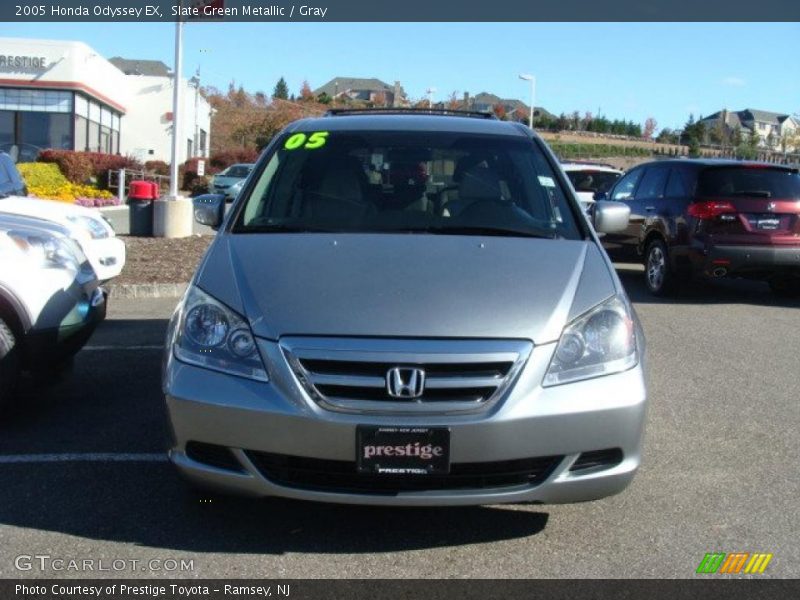 Slate Green Metallic / Gray 2005 Honda Odyssey EX