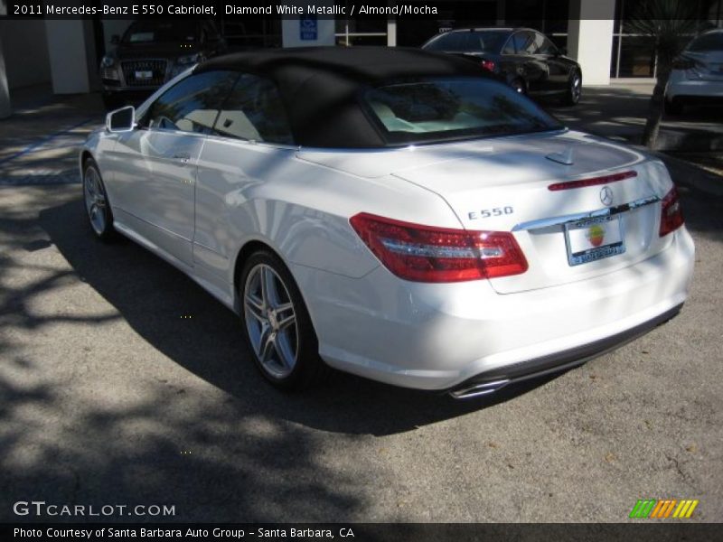 Diamond White Metallic / Almond/Mocha 2011 Mercedes-Benz E 550 Cabriolet