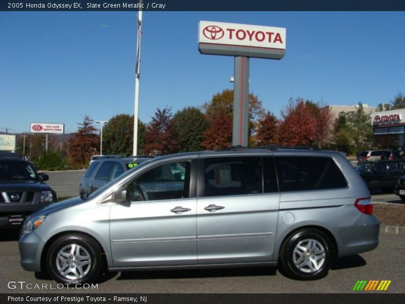 Slate Green Metallic / Gray 2005 Honda Odyssey EX