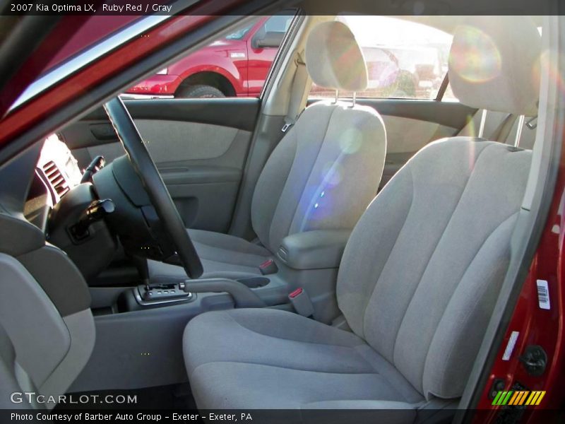 Ruby Red / Gray 2007 Kia Optima LX